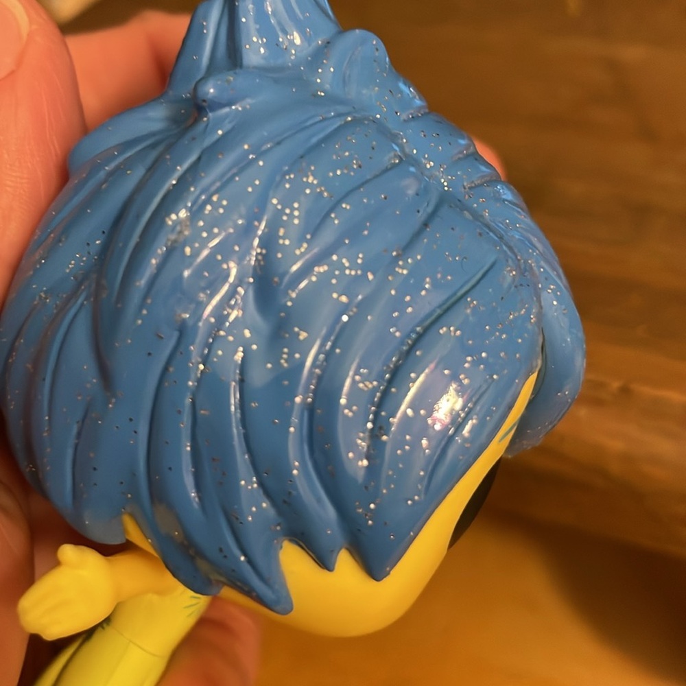 🌎Funko Pop! Disney Pixar Inside Out Joy #132 Glitter Hair Vinyl Figure No Box - Picture 8 of 9